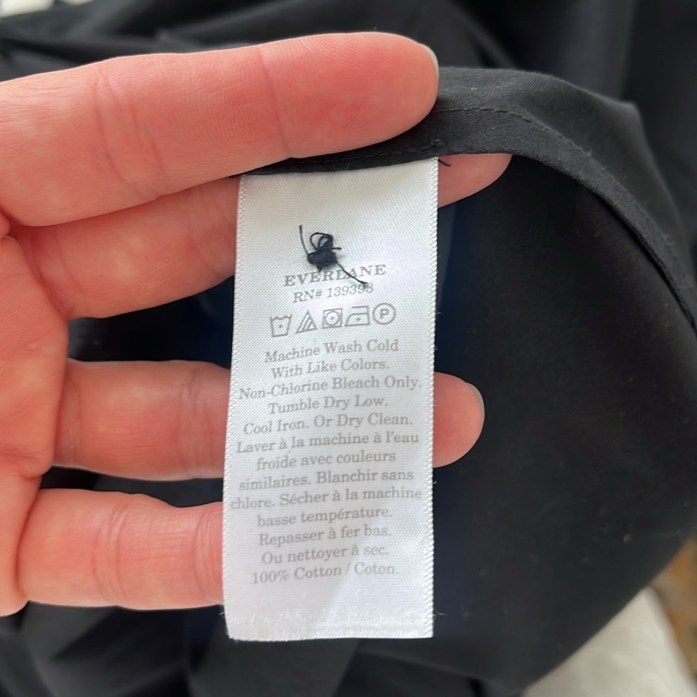 Everlane Easy Button-front Poplin Skirt - Picture 5 of 7